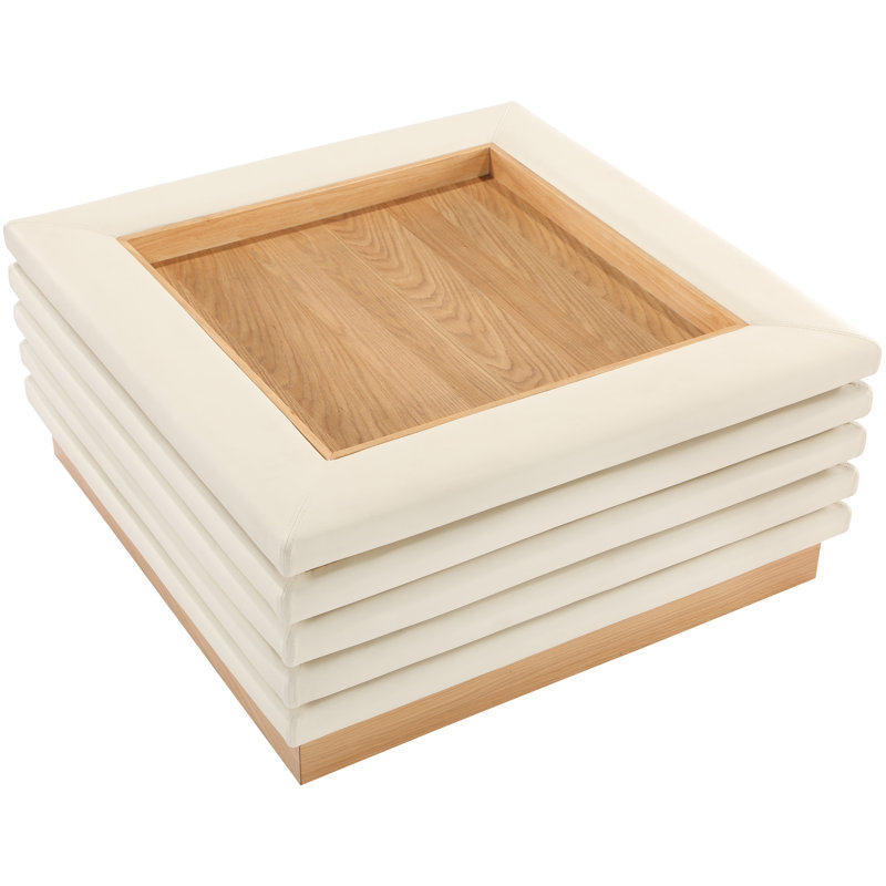 Izella Coffee Table, Cream, 16" H x 39" L x 39" D