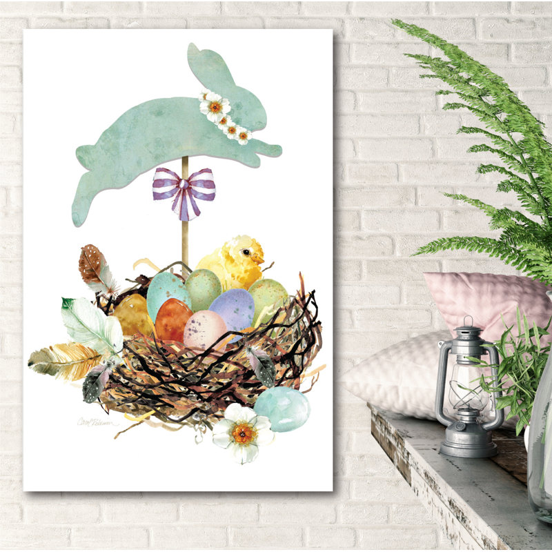 « pâques basket ii », reproduction d’impression sur toile tendue