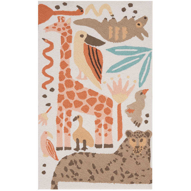 Tapis corail pour enfant Charline, Rectangle 2 pi 3 po x 3 pi 9 po