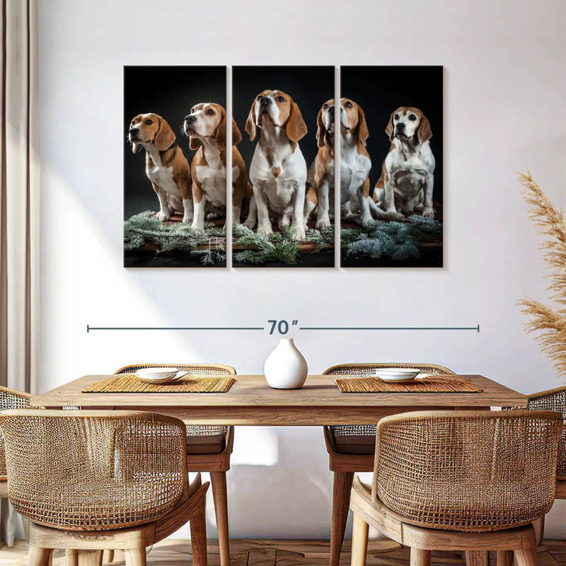 Beagle Squad, 36" H x 57" W