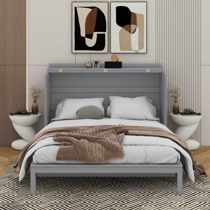 Grand lit escamotable, Gris