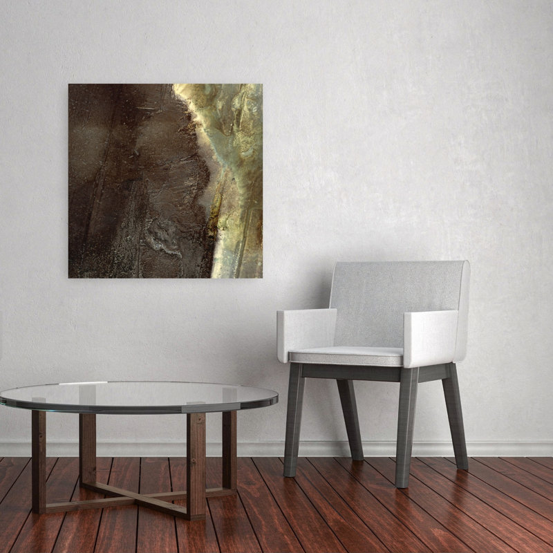 «Aged Earth», reproduction d'art mural industriel industriel abstrait, 32" H x 32" W
