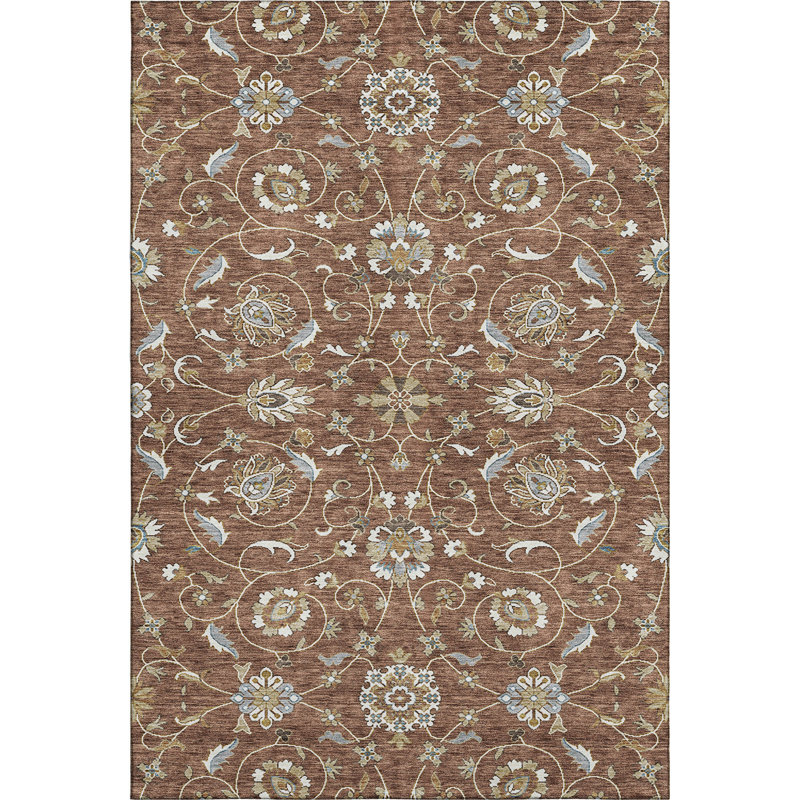 Premium Machine Washable Gurubaksh AMF1149 Moroccan Rug, Rectangle 3' x 5'