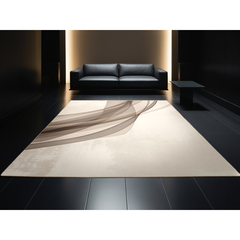 Tapis beige lavable à la machine Parkdale, 8 x 12