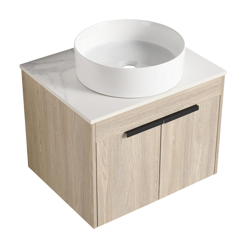 Ensemble de meuble-lavabo 24 po avec lavabo en céramique 24 po Modern Design Float Modern