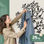 Porte-manteau mural Arbre de Vie, 7 crochets ajustables - Décoration murale robuste en métal noir, idéal pour l'entrée, le corridor, le vestibule et le salon, 175 x 107 cm