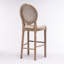 De 2 chaises, assise rembourrée, crème, rétro et élégante pour tous les environnements 2 pièces campagne française, dossier en filet, siège en éponge épaisse, structure en bois massif, style