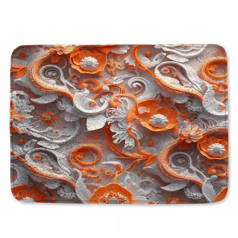 Tapis de bain Ornate, L 24 po x L 17 po