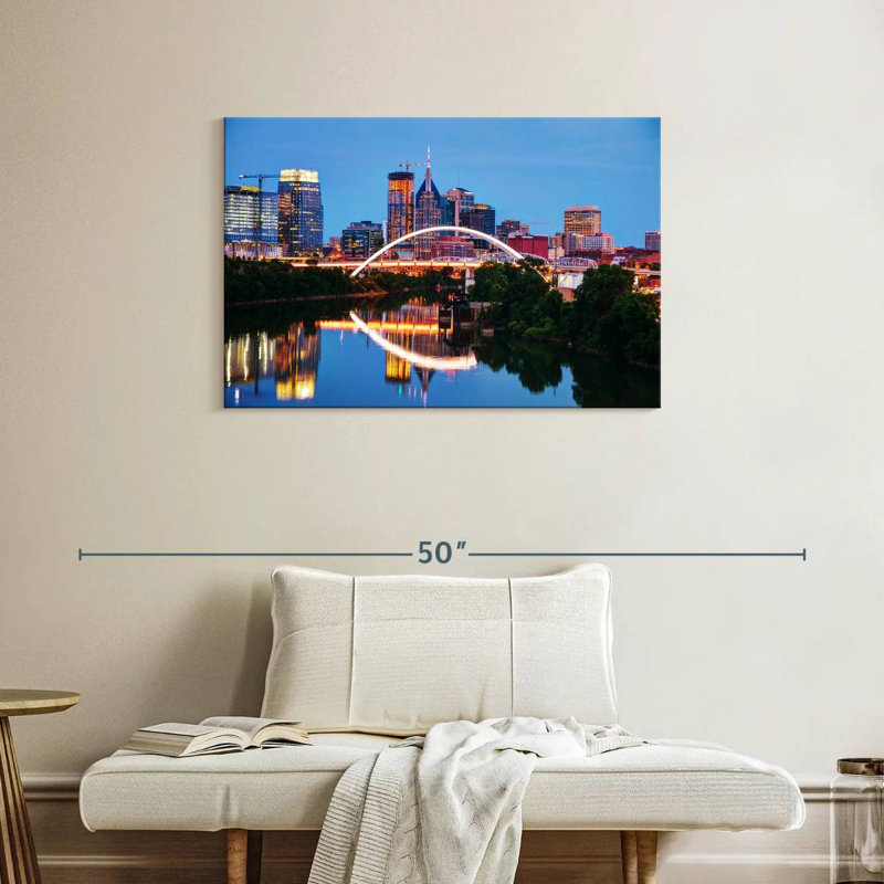 Ravi, Nashville, Tennessee, paysage urbain, H 24 po x l 36 po