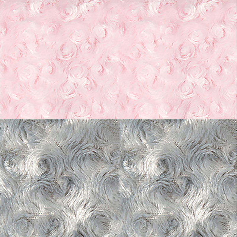 Paquet de 2 couvertures pour bébé, Rose