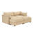 Abdiel Chenille Sectional Sofa with 2 Movable Ottoman & Storage Drawers-115323720