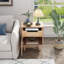 Table de chevet en bois naturel