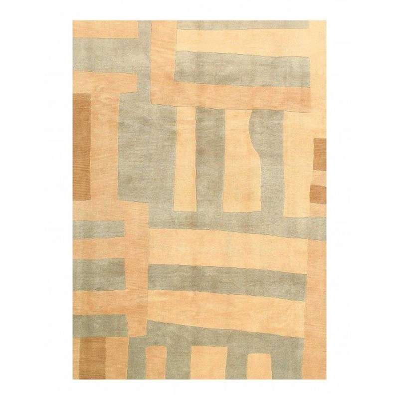 Geometric Area Rug in Beige
