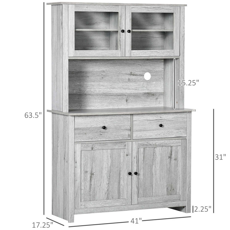 Storage Cabinet, Kitchen Buffet With Hutch