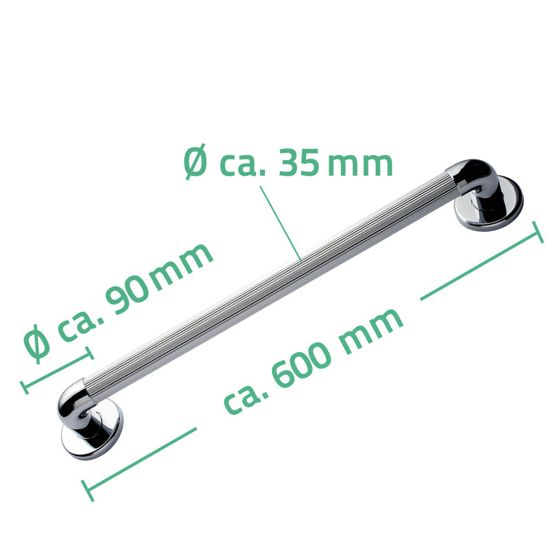 Grab Bar, 70cm H x 10cm W x 9cm D