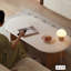Table basse simple en bois massif Wabi-sabi
