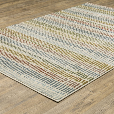 Aizlee Striped Indoor Rug