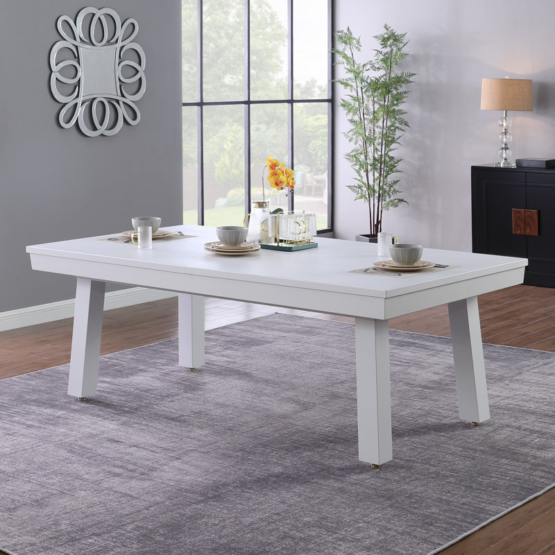 Table de billard d'extérieur / d'intérieur en ardoise avec dessus de salle à manger et accessoires Oasis, Gris anthracite