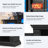 72" Electric Fireplace with Mantel and Cabinets, Fireplace TV Stand for TVs up to 80", LED Light & Power Outlet, 3-Side Glass Realistic Flame Insert Heater for Living Room Bedroom, Black-1355079333