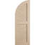 Timberthane Two Equal Louvre w/Quarter Round Arch Top Shutters-64373881-64373871-64373860