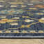 Tapis oriental en polypropylène tissé à la machine en bleu / or / vert Marchia-1020771129