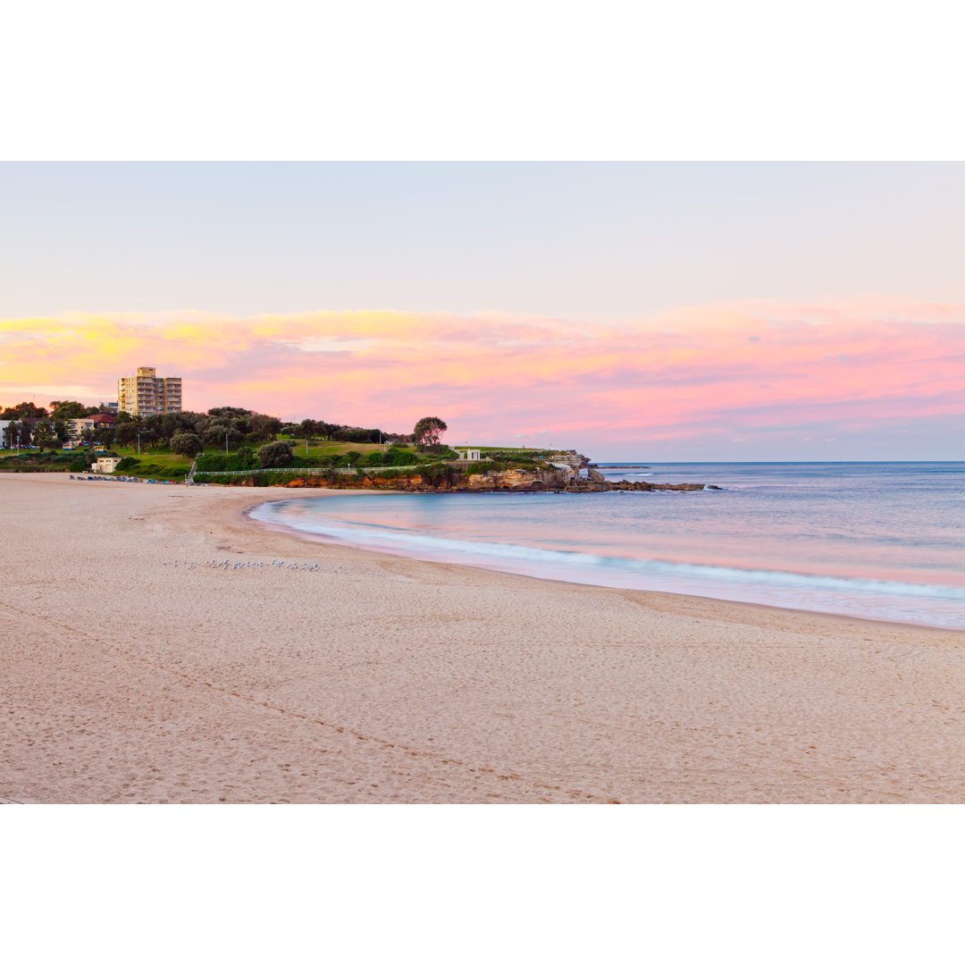 Coooge Beach Sunset by DarrenTierney - Wrapped Canvas Print