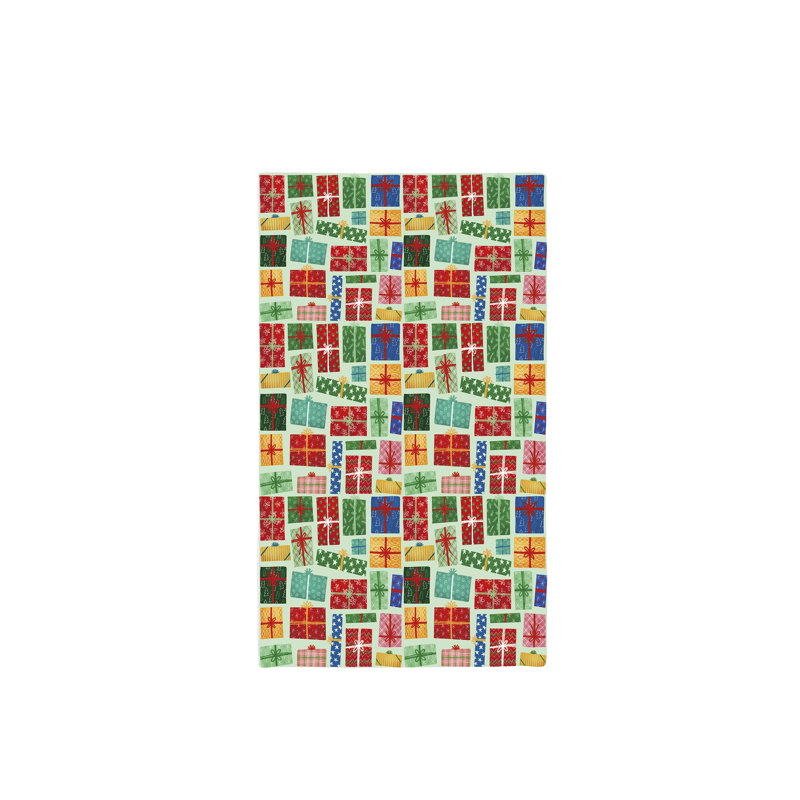 Serviette de cuisine en tissu gaufré à séchage rapide double face Presents & Lights