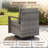 Palomares 6-Piece Outdoor Conversation Set With Swivel Gliders And Square Fire Pit Table, 7-Person Wicker Patio Seating With Armchairs-253674650-253674646