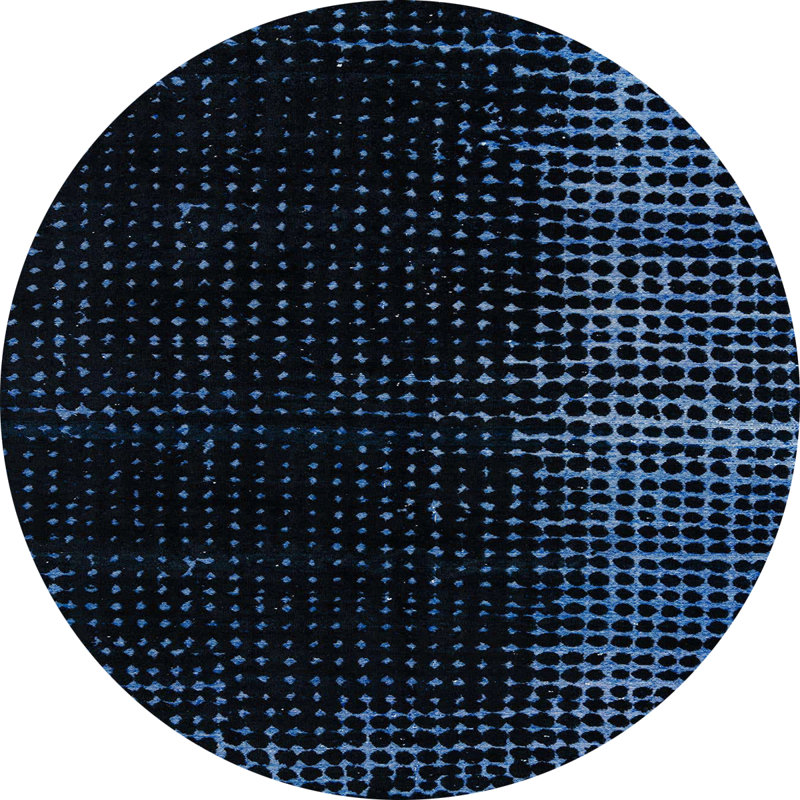 Tapis abstrait moderne 5095, Rond 8 pi