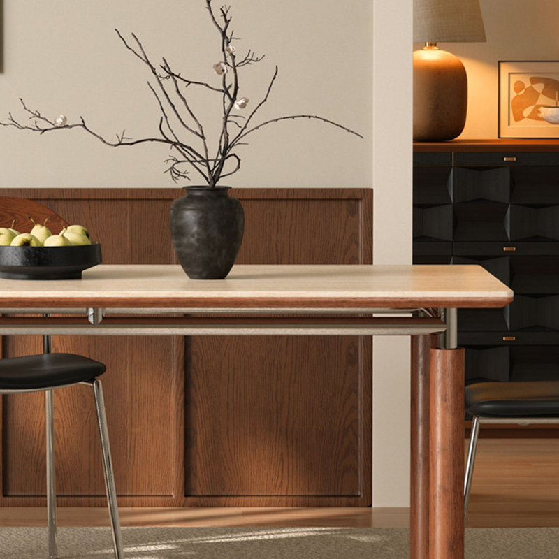 Belle et élégante table de salle à manger Pottorff, H 29,52 po x L 70,86 po x l 31,49 po