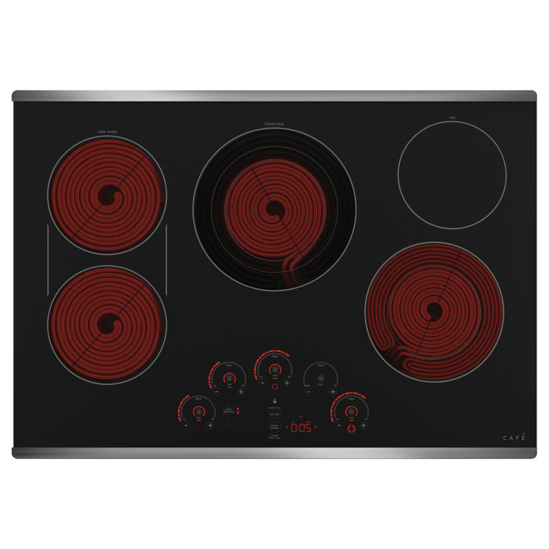 Café 30" Electric Cooktop with 5 Elements and Griddle, Stainless Steel