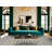 Washable Mist Gray White Striped Area Rug-420161831