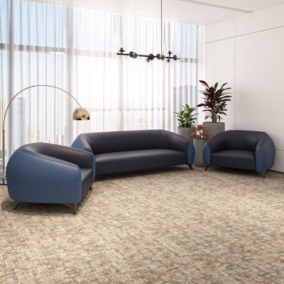 Pilon 3 - Piece Faux Leather Living Room Set by Orren Ellis