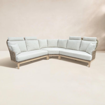 Posey 100" Eucalyptus Patio Sectional