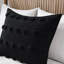 Housse de couette à pince noire pour lit double / grand - 3 pièces, matériau, revers en microfibre, fermeture à boutons 2 taies décoratives, coffre-fort, lavable à la machine