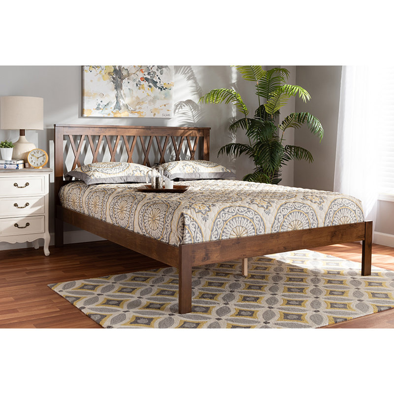 Condy Solid Wood Slat Bed, Queen