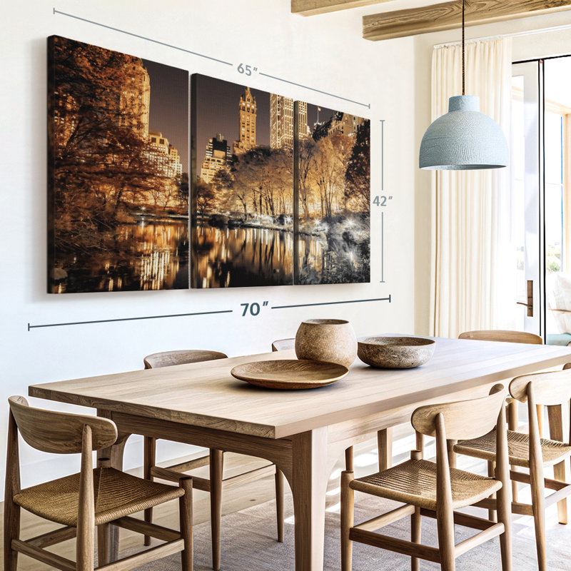" Central Park Glow " on, 42" H x 65" W