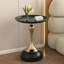 Table d'appoint ronde noire de luxe