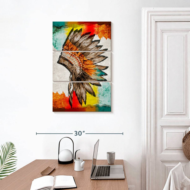 Lelar Native American Headwear, 32" H x 20" W
