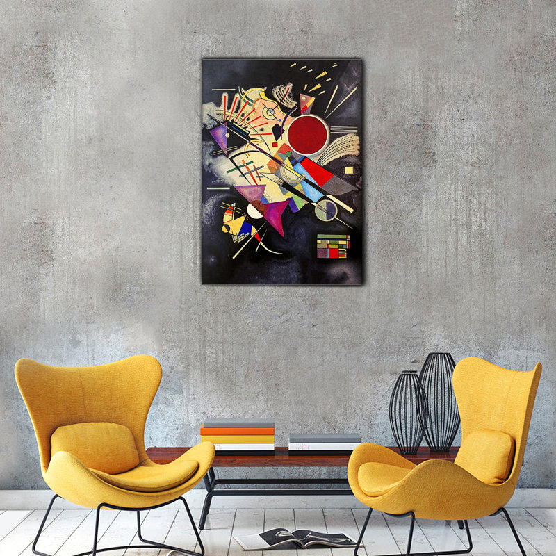 Accompagnamento Nero by Wassily Kandinsky - Rectangle Print on Canvas, 95cm H x 65cm W