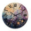 Horloge murale en bois massif Yeslin-1150295382
