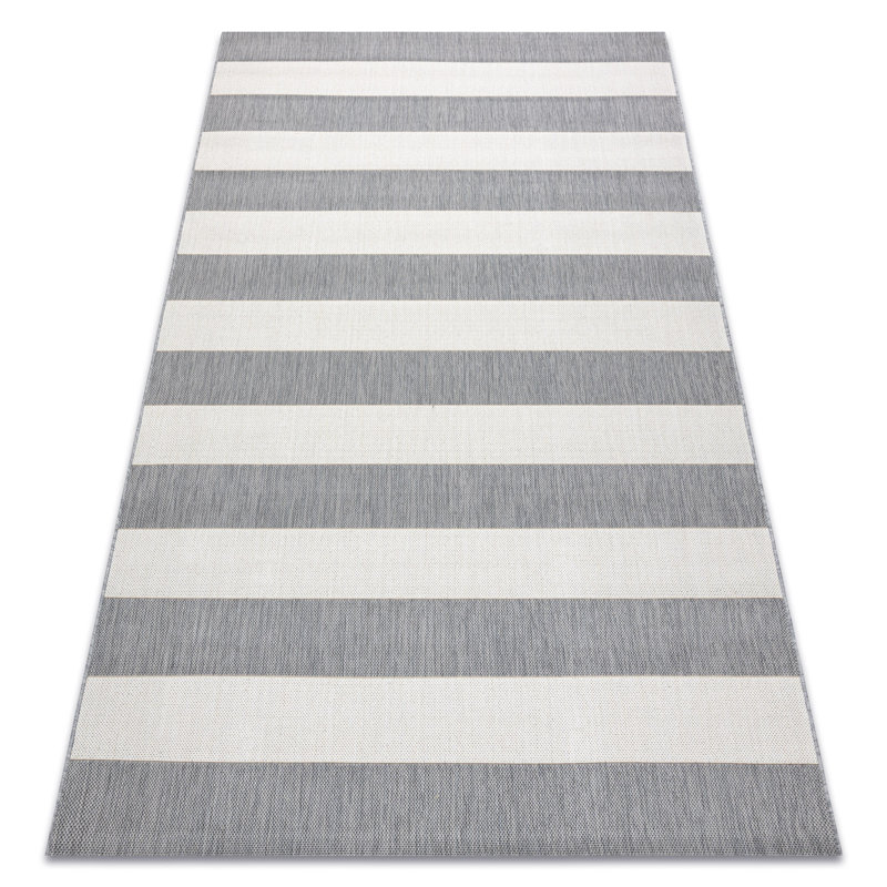 Mancheer Striped Indoor / Outdoor Area Rug, Rectangle 120 x 170cm
