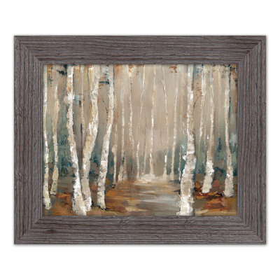 Birch Tree Landscape, reproduction encadrée