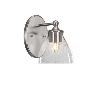 Aitkens Wall Sconce Shown With 6.25" Clear Bubble Glass