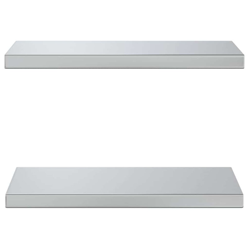 Roheel Stainless Steel Bracket Shelf, 3cm H x 50cm W x 23.5cm, Silver