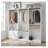 Kalinikos Freestanding Walk in Wood Closet System-1019536626