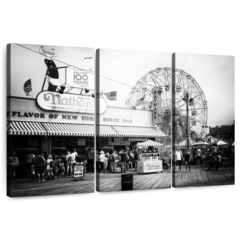 Sireci Boardwalk Coney Island, 42" H x 65" W