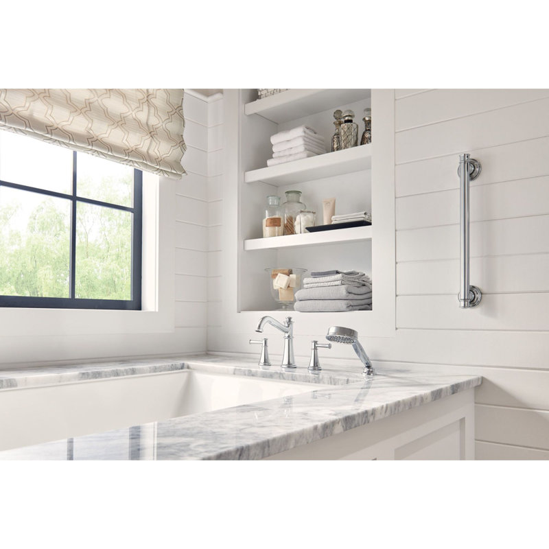 Belfield Bathroom Grab Bar, 3.25" H x 18" W x 2.87" D, Chrome