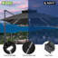 Parasol extérieur rectangulaire en porte-à-faux à DEL 153 "x 116" avec base lestée-126655992