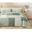 Sage/Green/Beige Patchwork Pre-Washed Cotton Quilt Set